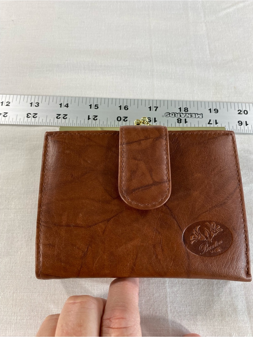 Brown Buxton Heiress Double Cardex Leather wallet